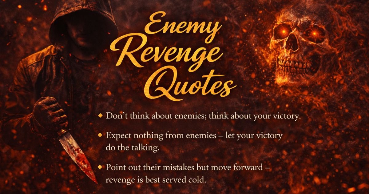 Enemy Revenge Quotes