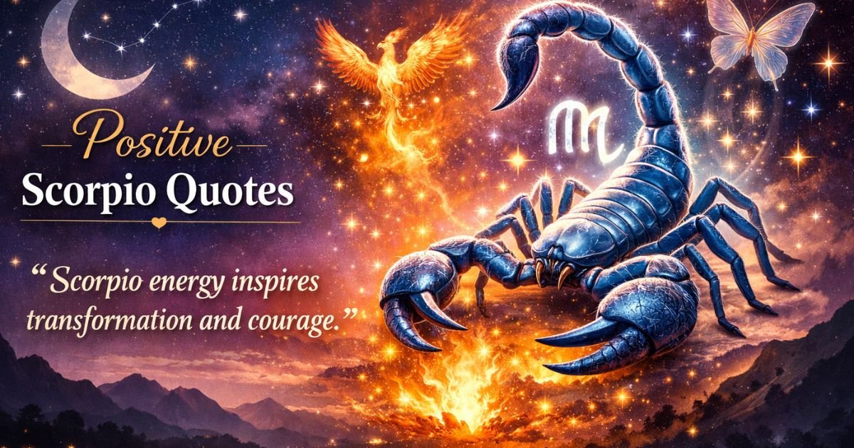 Positive Scorpio Quotes