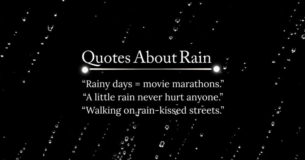 Rainy Day Quotes