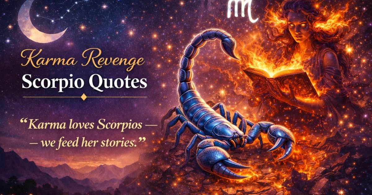 Revenge Scorpio Quotes