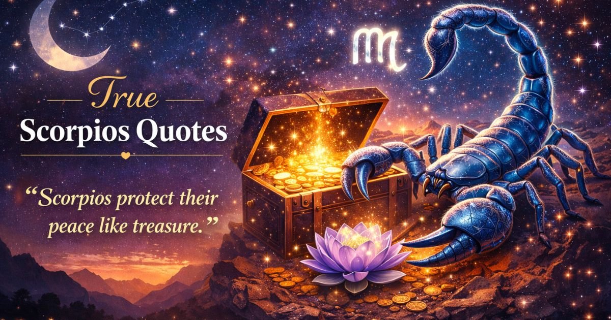 True Scorpios Quotes