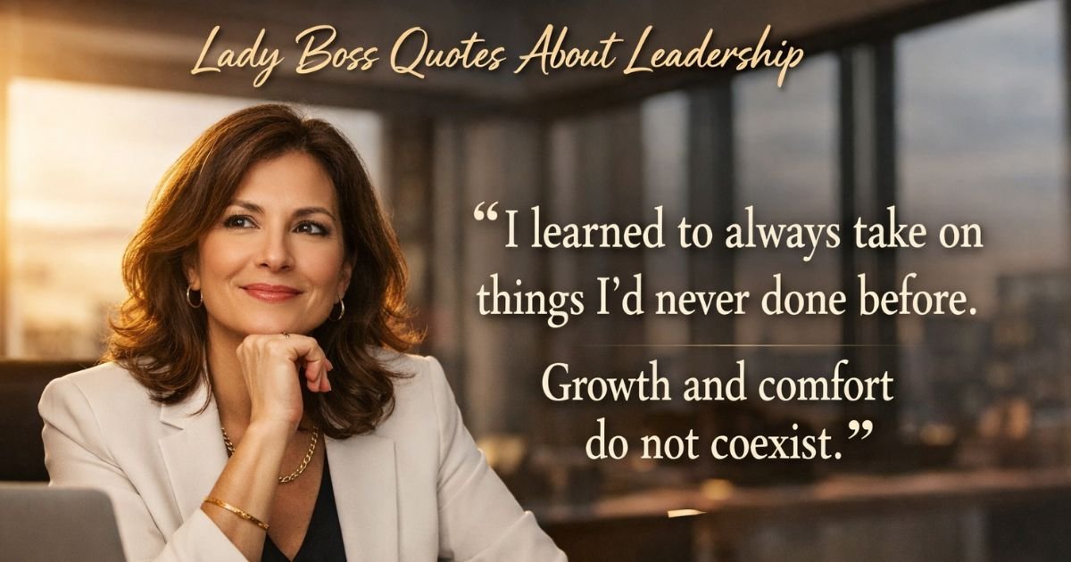 Lady Boss Quotes About Leadership