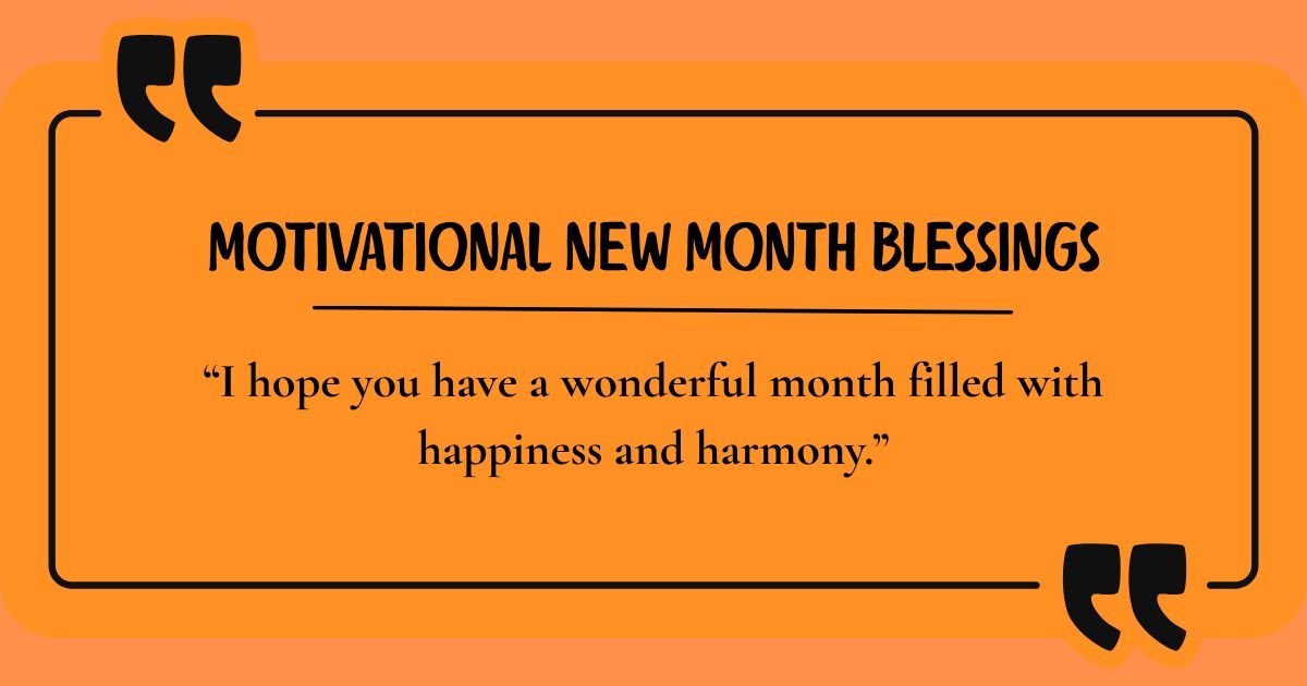 New Month Blessings