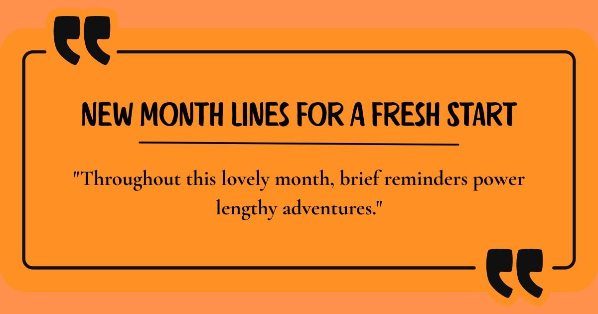 New Month Lines