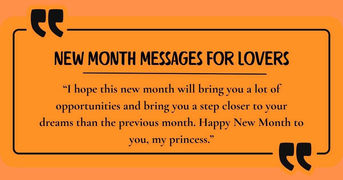New Month Messages
