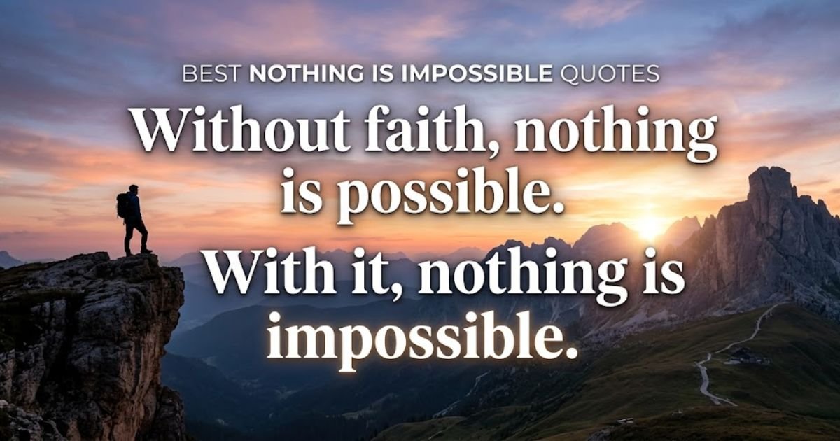 Best Nothing Is Impossible Quotes