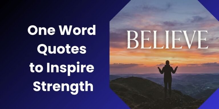 One Word Quotes