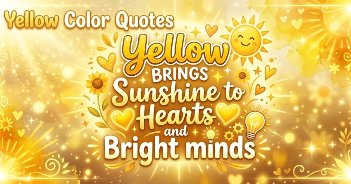 Yellow Color Quotes