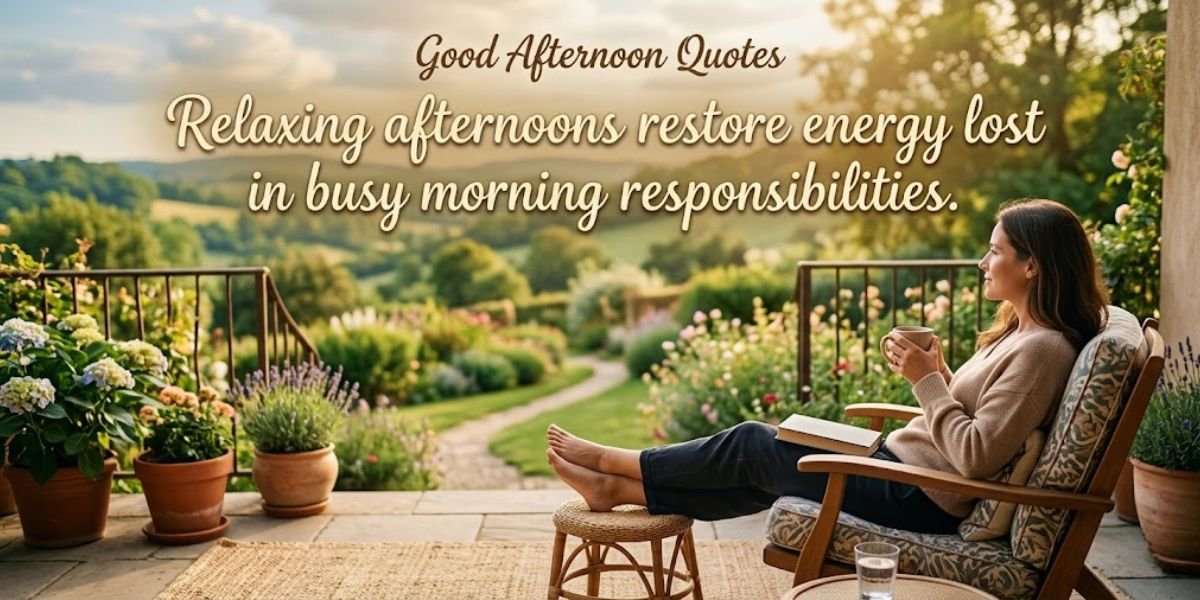 Relaxing Afternoon Quotes